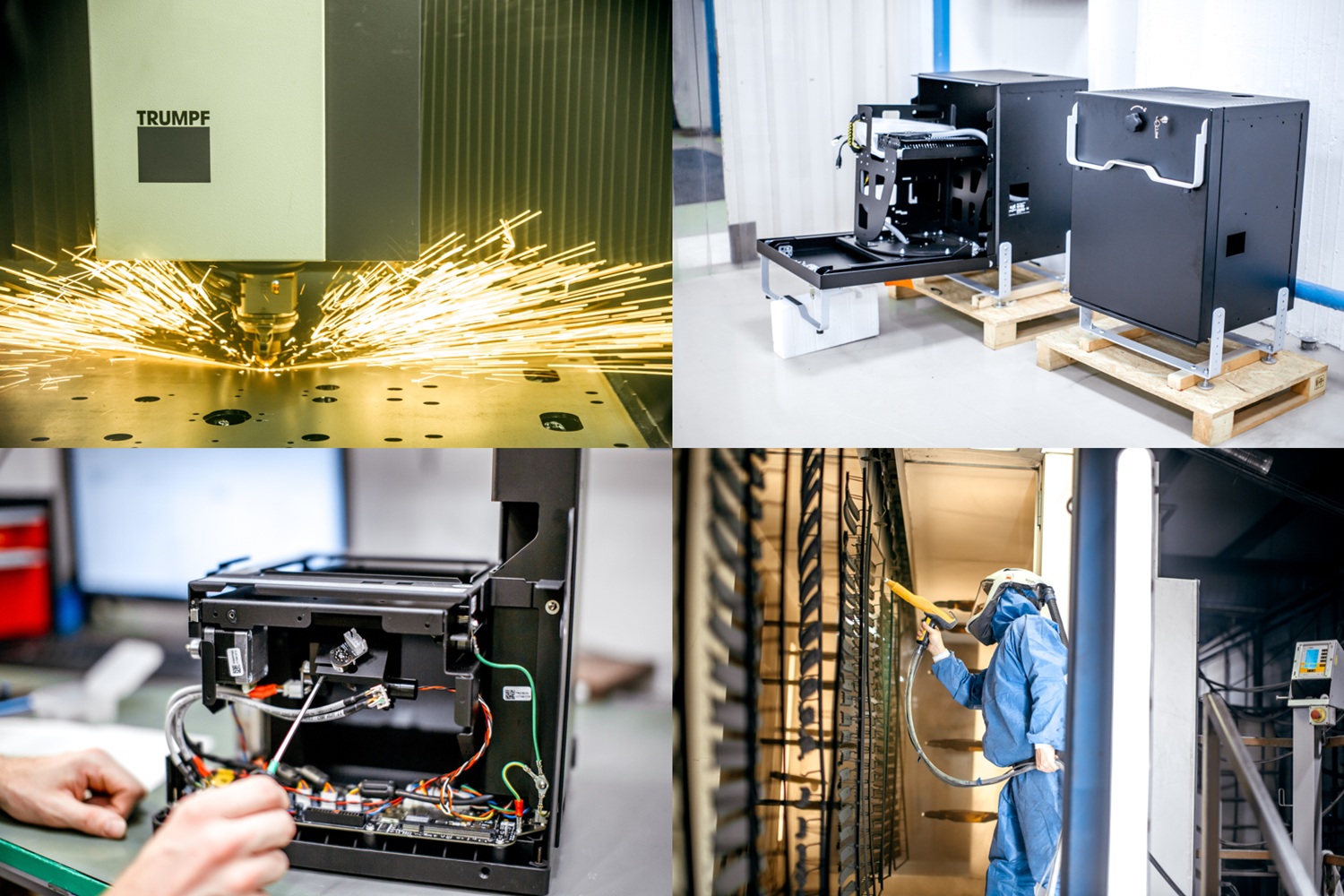 Vertically integrated EMS contract manufacturing in CEE Hungary: assembly, powder coating, and sheet metal fabrication at VT ES.